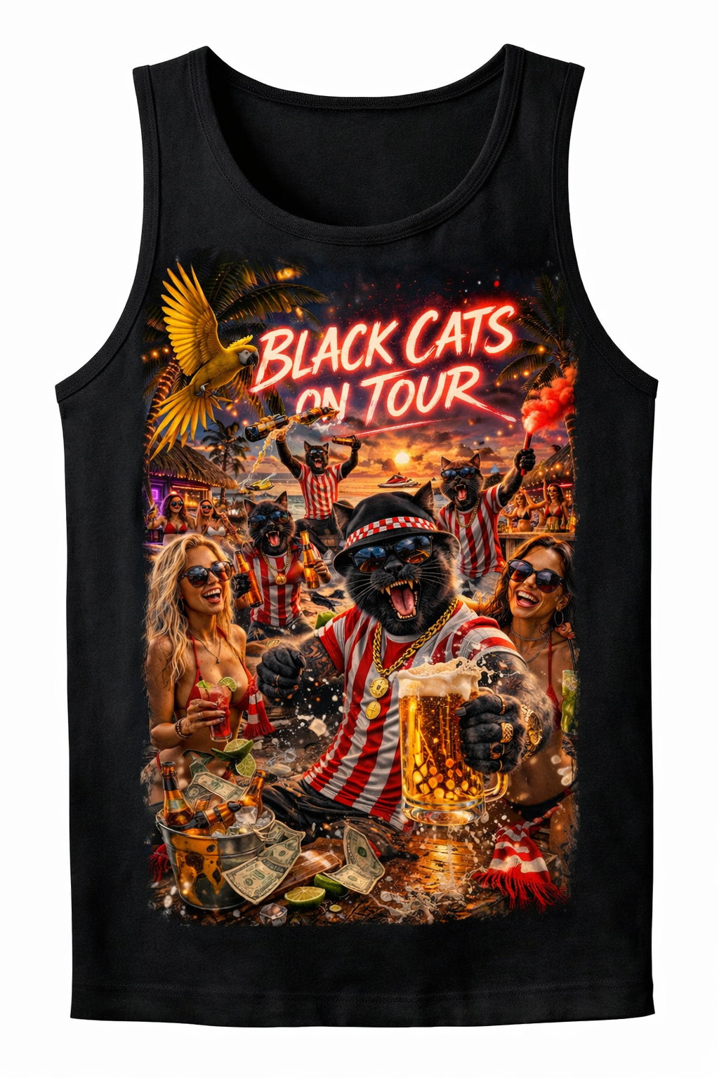 BLACK CATS SUMMER T-SHIRT