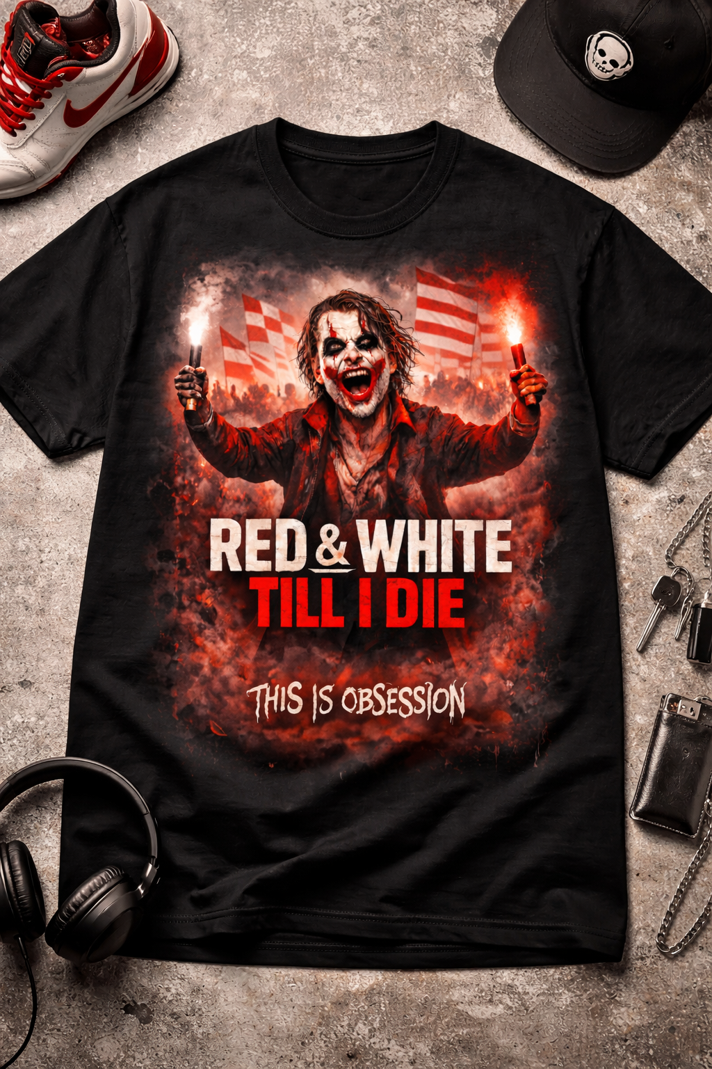 RED&WHITE T-SHIRT